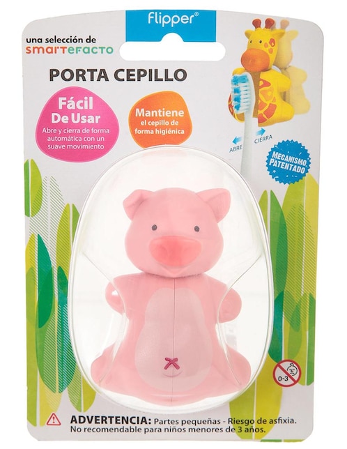 FLIPPER Portacepillo Puerco Flipper rosa claro