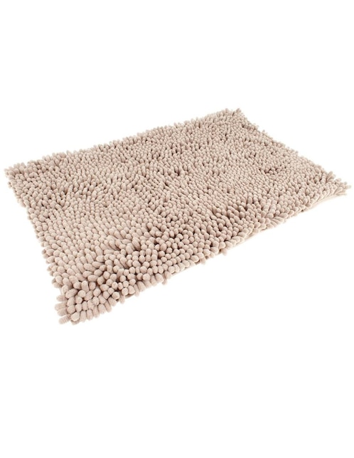 TAPETE DE BAÑO SHAGGY, 40 X 60, BEIGE