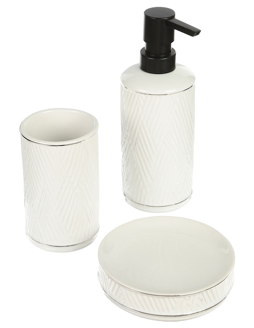 Set de 3 accesorios para baño Haus