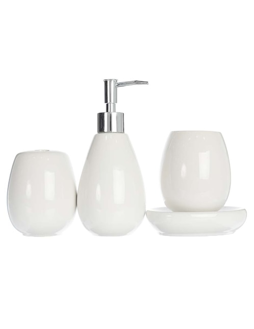 Set accesorios Haus Drop de cerámica 4 piezas