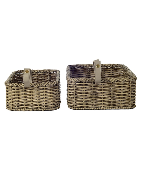 CESTO ALYSSA HAUS, GRIS, BEIGE