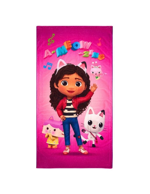 Toalla para baño Providencia Friends Gabby's Dollhouse de microfibra