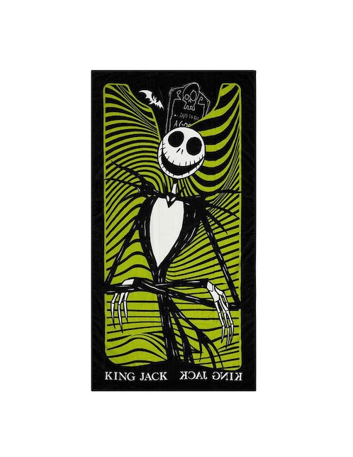 Toalla para baño Premium Jack Skellington de microfibra