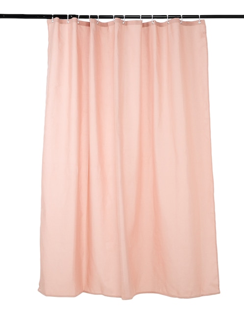 CORTINA BAÑO ELAIN, 180 X 180 CM, ROSA