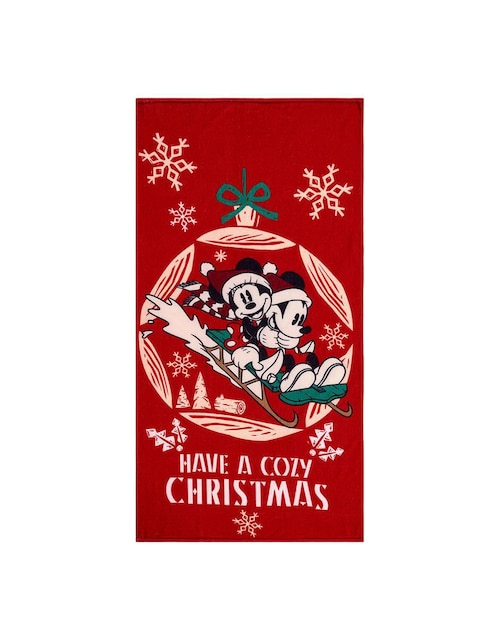 Toalla para baño Providencia Navidad Mickey de microfibra