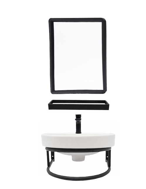 Mueble para baño Lanzamiento Mehir de acero inoxidable armable