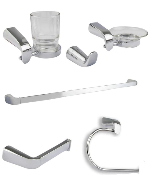Juego de accesorios para baño Cnx 6 piezas