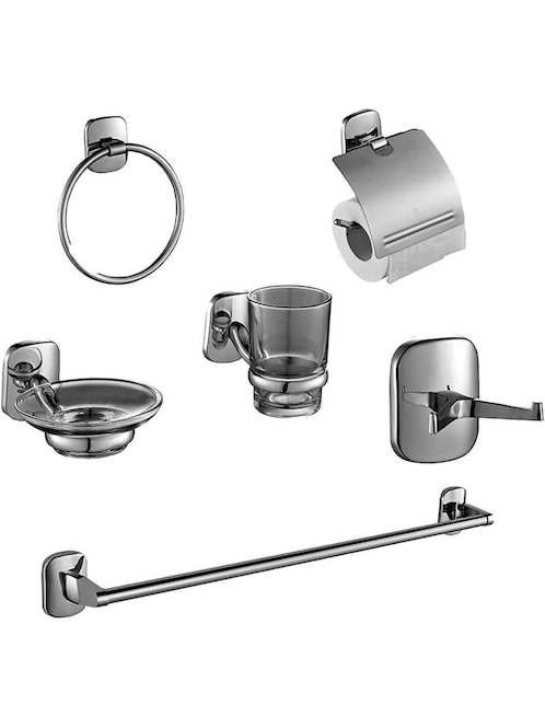 Juego de accesorios para baño Cnx 6 piezas