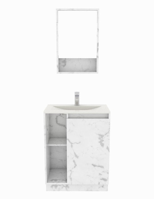 Mueble para baño Madrid de melamina armable 1