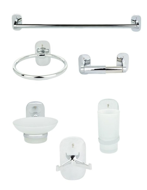Juego de accesorios para baño Rugo 6 piezas