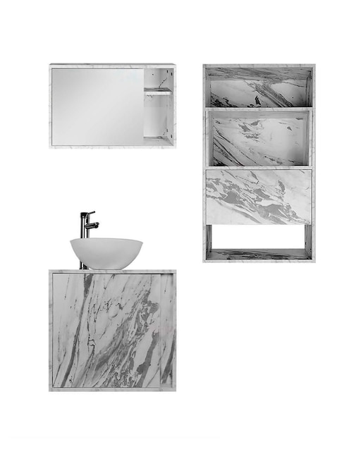Mueble para baño Chicago de MDF armable 1
