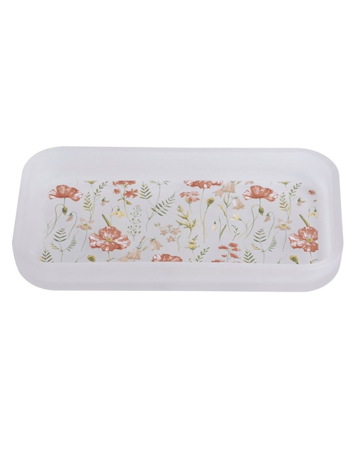 Charola Haus Flower Glass de vidrio