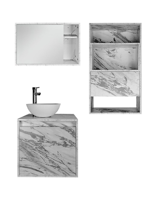 Mueble para baño Marruecos de melamina armable 1