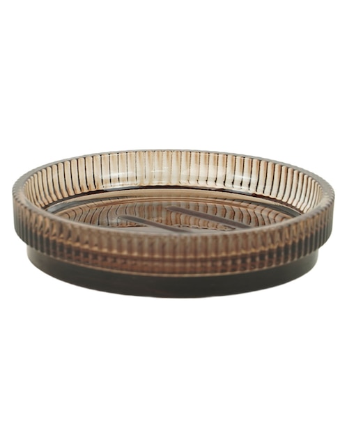 Jabonera Haus Ribbed de vidrio