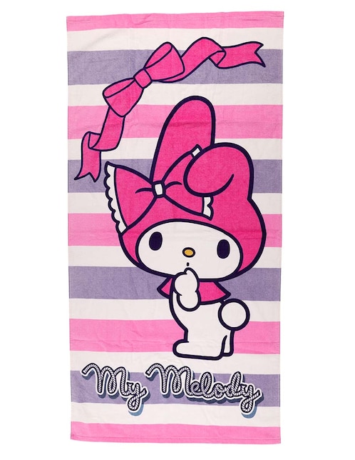 Toalla de playa My Melody Hello Kitty de algodón