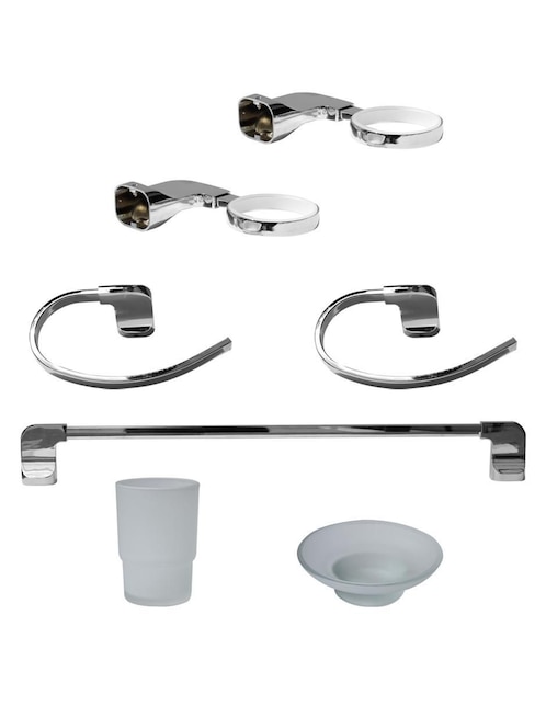 Juego de accesorios para baño Elite 7 piezas