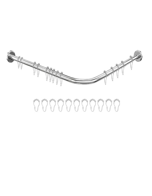 Cortinero de acero inoxidable Belug ajustable