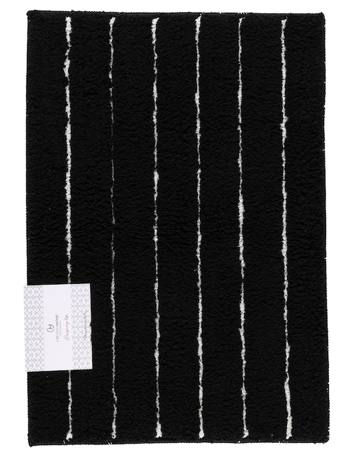 TAPETE DE BAÑO LÍNE, 45 X 65 CM, NEGRO
