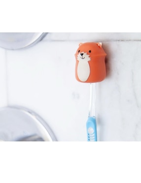 Portacepilllo Zorrito Kikkerland chico naranja claro