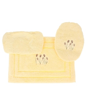 Set De Baño Tulipán Raya Marfil