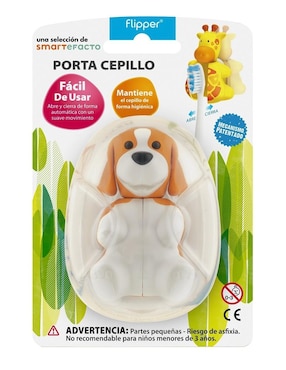 Porta cepillo Flipper café claro