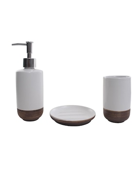 Set De Baño 3 Piezas Cabi Crown Baccara Blanco