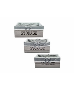 Set De 3 Canastas Good & Good Storage