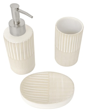 Juego de accesorios para baño Zonana 3 piezas