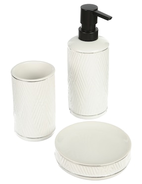 Set De 3 Accesorios Para Baño Haus