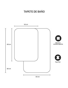 Tapete para baño Esquimal Ultramar