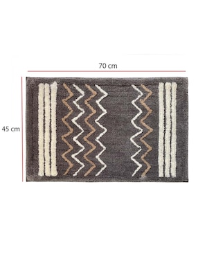 Tapete para baño Creativahome Zig Zag