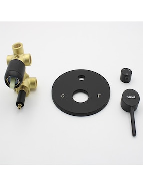 Set baño empotrable Rubinett de acero inoxidable 5 piezas