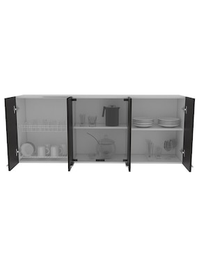 Gabinete Excelsior Vidrio de melamina armable