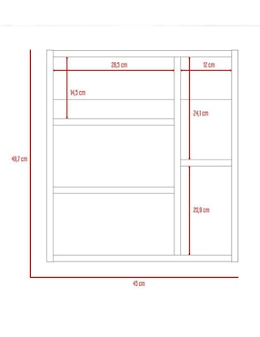 Mueble para baño Excelsior Labelle de melamina armable