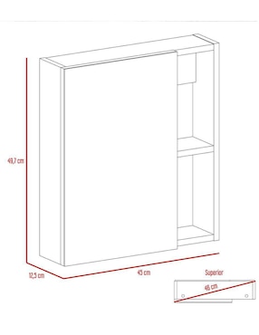 Mueble para baño Excelsior Labelle de melamina armable