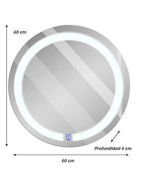 Espejo Circular Ard estilo contemporáneo