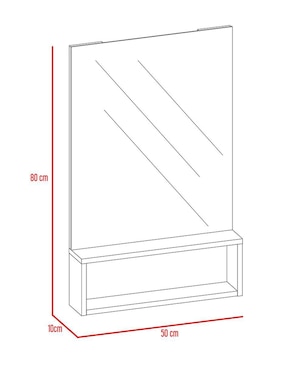 Mueble para baño Excelsior Bolton de melamina armable