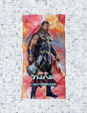 Toalla para baño Providencia Marvel Thor Love and Thunder de poliéster