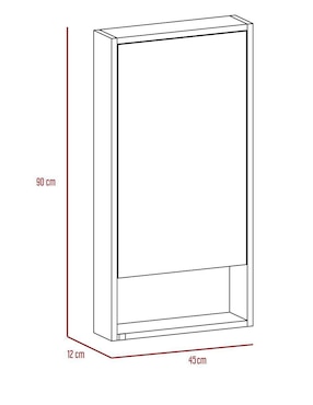Mueble para baño Excelsior Mariana de melamina armable