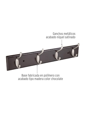 Perchero de pared Truper