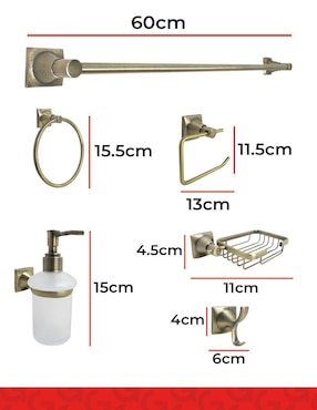 Set accesorios Meer 6 piezas