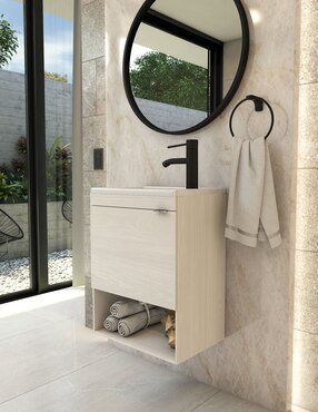 Mueble para baño Esatto Econokit de melamina armable