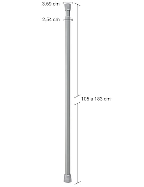 Cortinero de aluminio Oxal CLASSIC 105-183