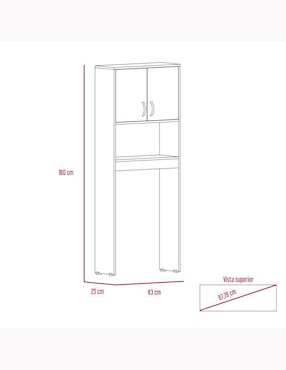 Mueble para baño Excelsior Siena de melamina armable