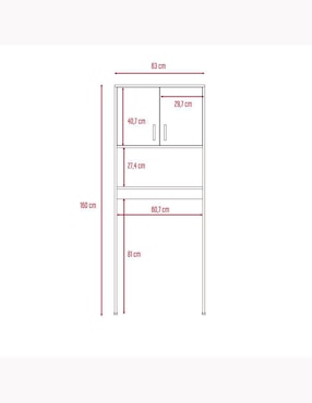 Mueble para baño Excelsior Siena de melamina armable