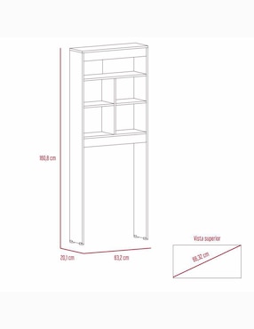 Mueble para baño Excelsior Dúo de melamina armable