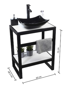 Mueble para baño Esatto de melamina armable