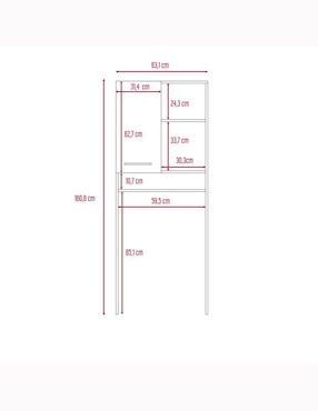 Mueble para baño Excelsior Shangai de melamina armable