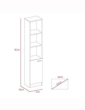 Mueble para baño Excelsior Bath de melamina armable