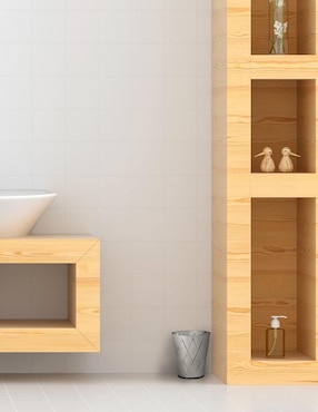 Bote de basura Amg Bath Collection de acero inoxidable